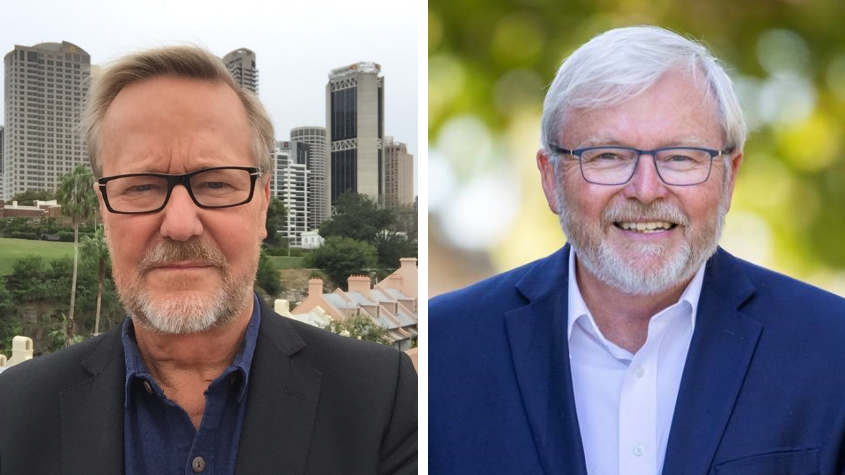 “Murdoch is a cancer on democracy” former PM Kevin Rudd discusses disinformation and print media in Hawke Centre&nbsp;conversation