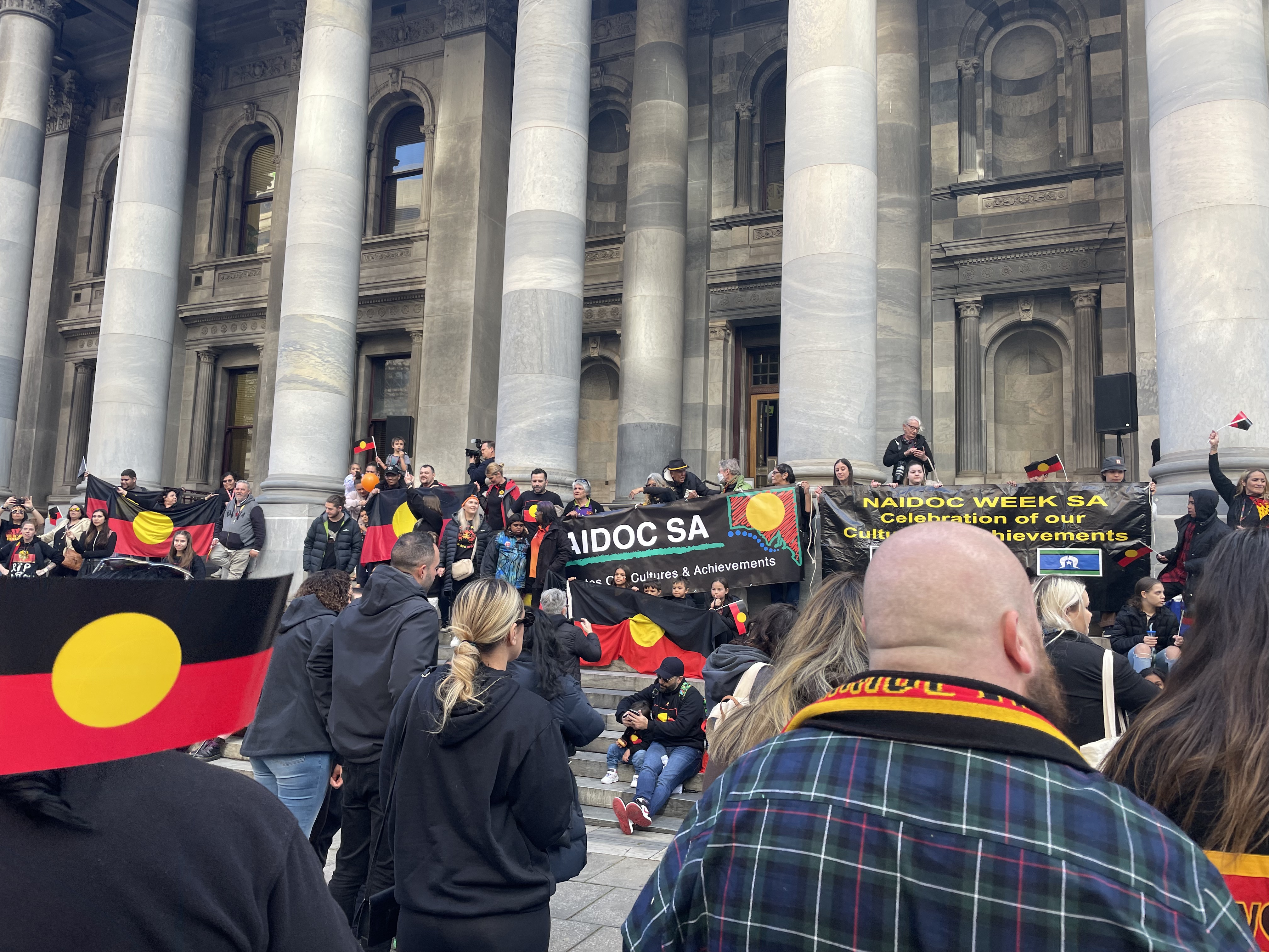 “We have to carry on the fight”: Hundreds show up to NAIDOC March on Kaurna Yarta